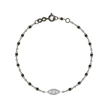 Gigi Clozeau - Wink Diamond Black Bracelet, Black and White Gold, 6.7"