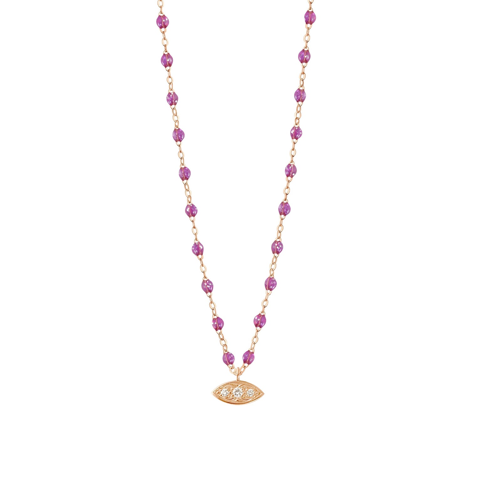 Gigi Clozeau - Wink Diamond Galaxy Necklace, Rose Gold, 16.5"