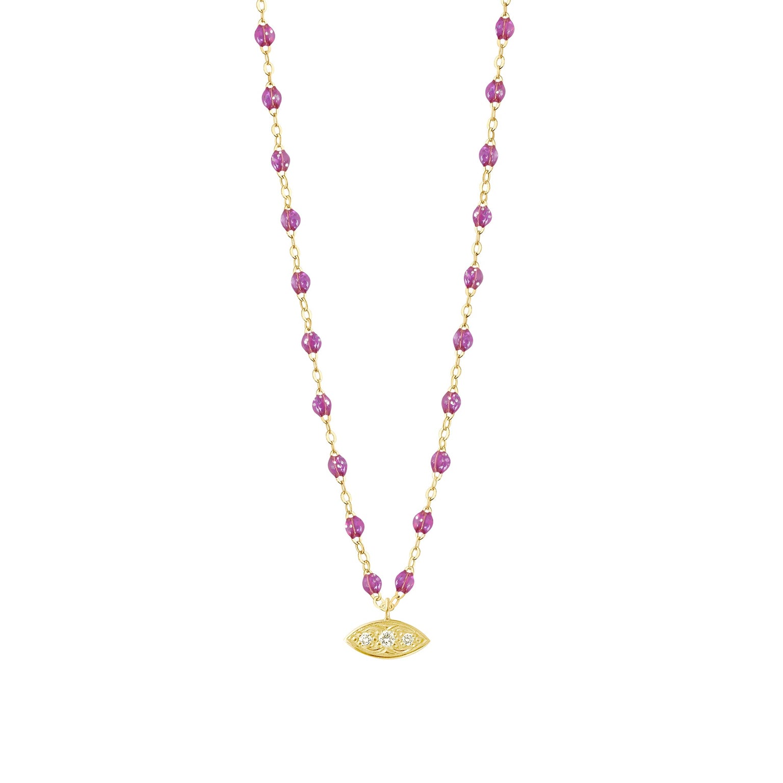 Gigi Clozeau - Wink Diamond Galaxy Necklace, Yellow Gold, 16.5"