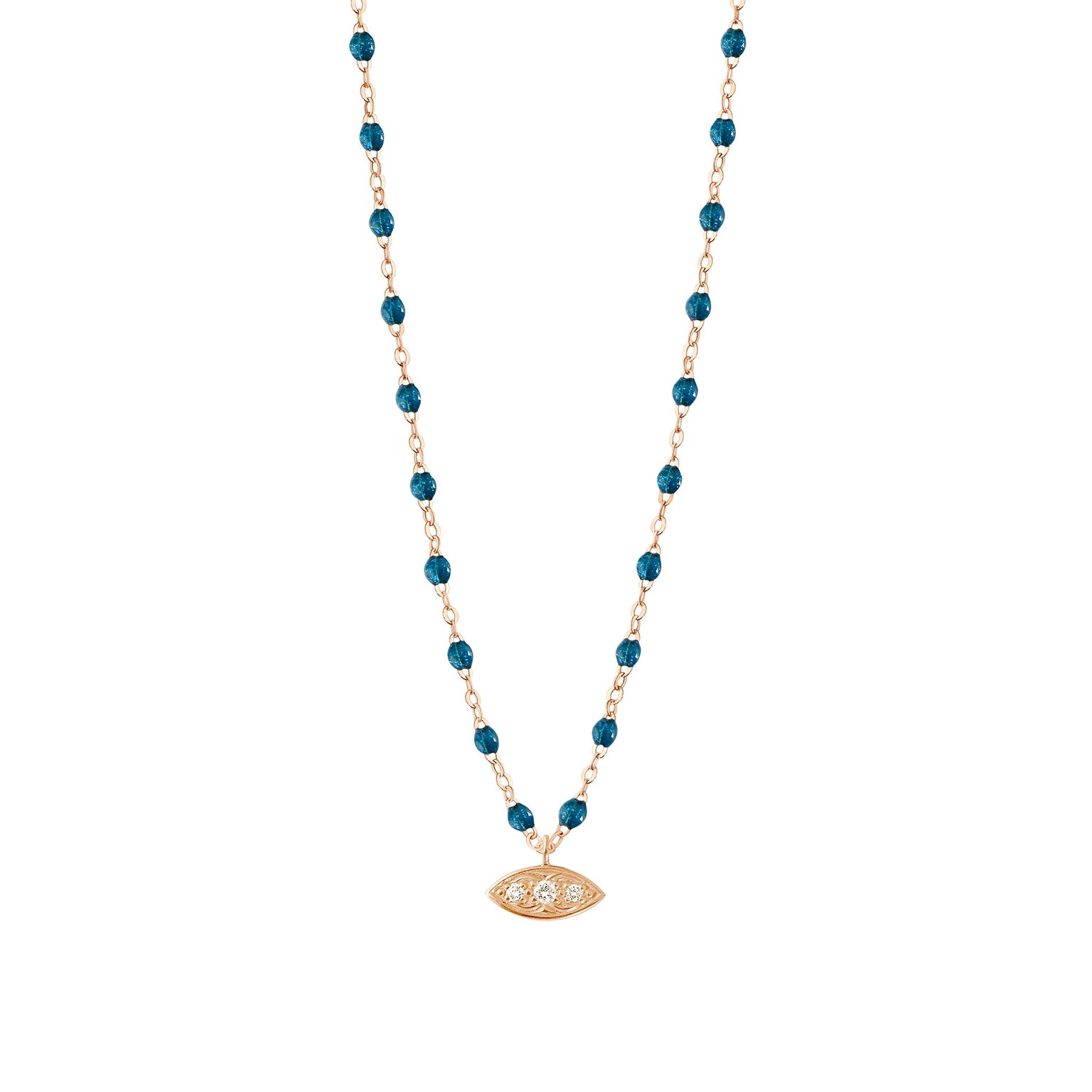 Gigi Clozeau - Wink Diamond Jungle Necklace, Rose Gold, 16.5"