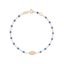 Gigi Clozeau - Wink Diamond Lapis Bracelet, Rose Gold, 6.7"