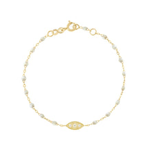 Gigi Clozeau - Wink Diamond Opal Bracelet, Yellow Gold, 6.7"