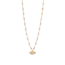 Gigi Clozeau - Wink Diamond Opal Necklace, Rose Gold, 16.5"
