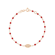 Gigi Clozeau - Wink Diamond Ruby Bracelet, Rose Gold, 6.7"