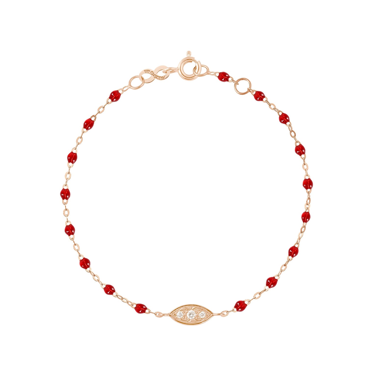 Gigi Clozeau - Wink Diamond Ruby Bracelet, Rose Gold, 6.7"