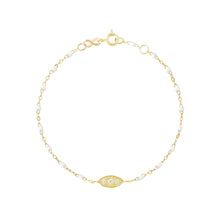 Gigi Clozeau - Wink Diamond White Bracelet, Yellow Gold, 6.7"