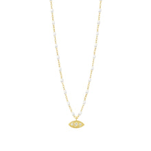 Gigi Clozeau - Wink Diamond White Necklace, Yellow Gold, 16.5"