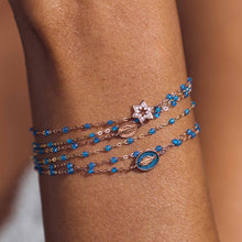 Gigi Clozeau - Madone Charm Classic Gigi Azur Bracelet, Rose Gold, 6.7"
