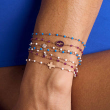 Gigi Clozeau - Puce Classic Gigi White diamond bracelet, Rose Gold, 6.7"