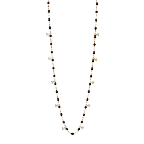 Gigi Clozeau - Black Gigi Supreme 10 Diamond Necklace, Rose Gold