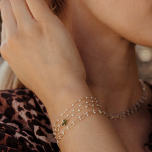 Gigi Clozeau - Classic Opal Charm Bracelet, Rose Gold, 6.7"