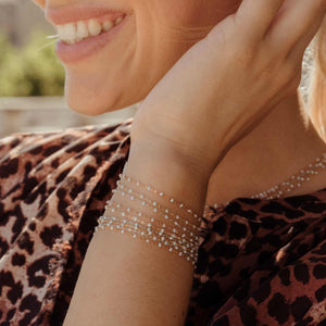 Gigi Clozeau - Classic Gigi Opal bracelet, Rose Gold, 6.7"