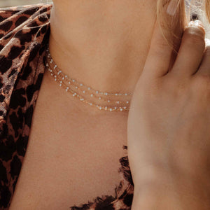 Gigi Clozeau - Classic Gigi Opal necklace, Yellow Gold, 16.5"