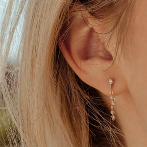 Gigi Clozeau - Gigi Supreme Diamond earrings, Opal, Rose Gold