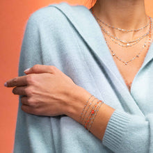 Gigi Clozeau - North Star Classic Gigi Coral diamond bracelet, Rose Gold, 6.7"