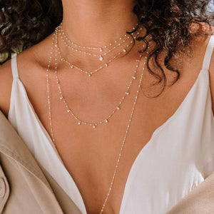 Gigi Clozeau - Classic Gigi Opal sautoir, Rose Gold, 34"