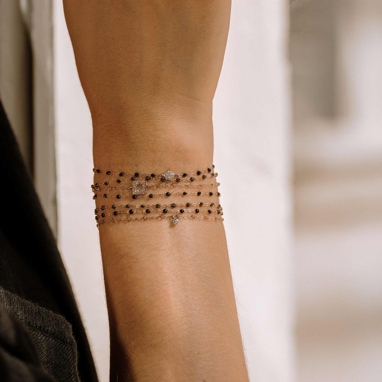 Gigi Clozeau - Gigi Supreme 1 Diamond Bracelet, Sparkle, Yellow Gold, 6.7"