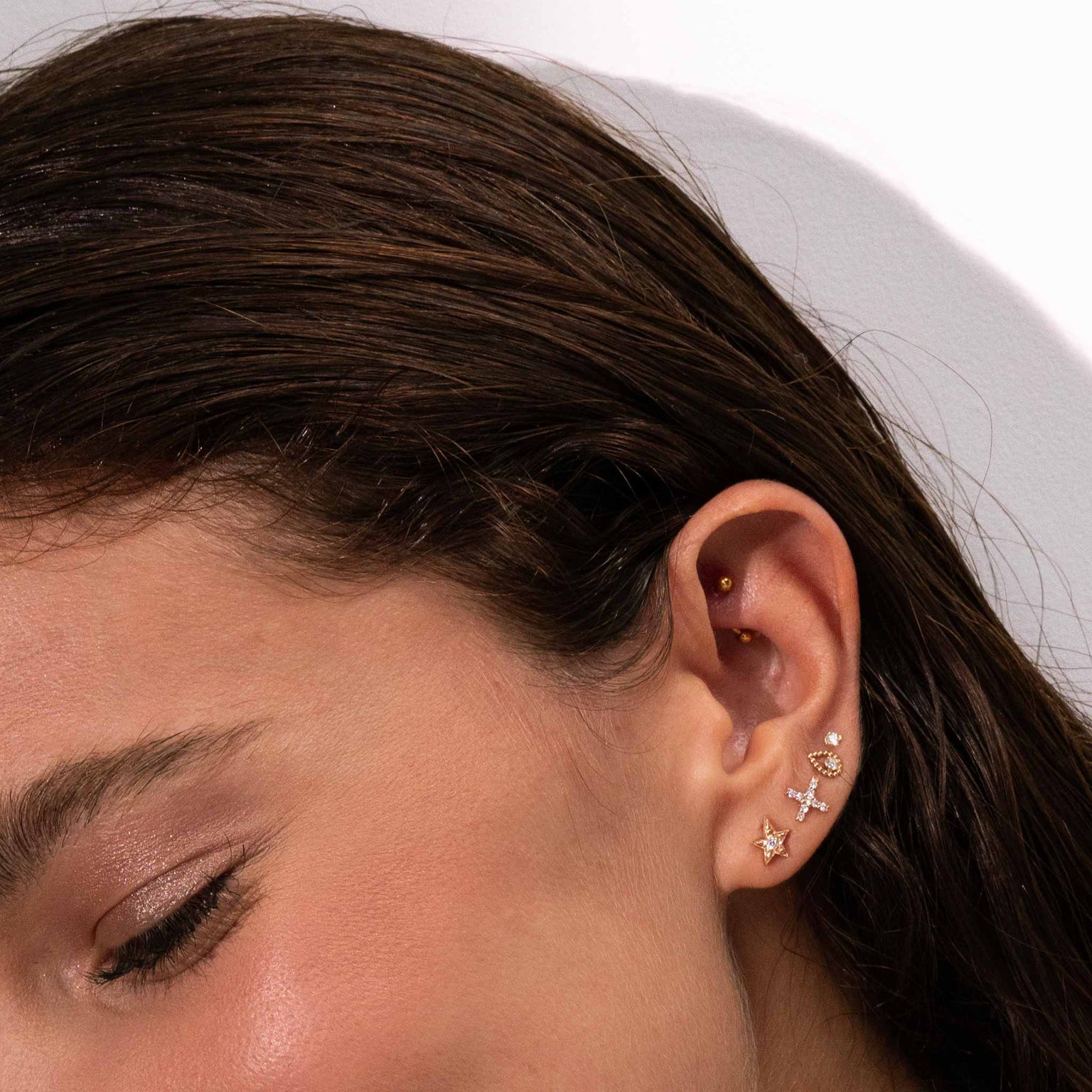 Mini diamond earrings Clearance