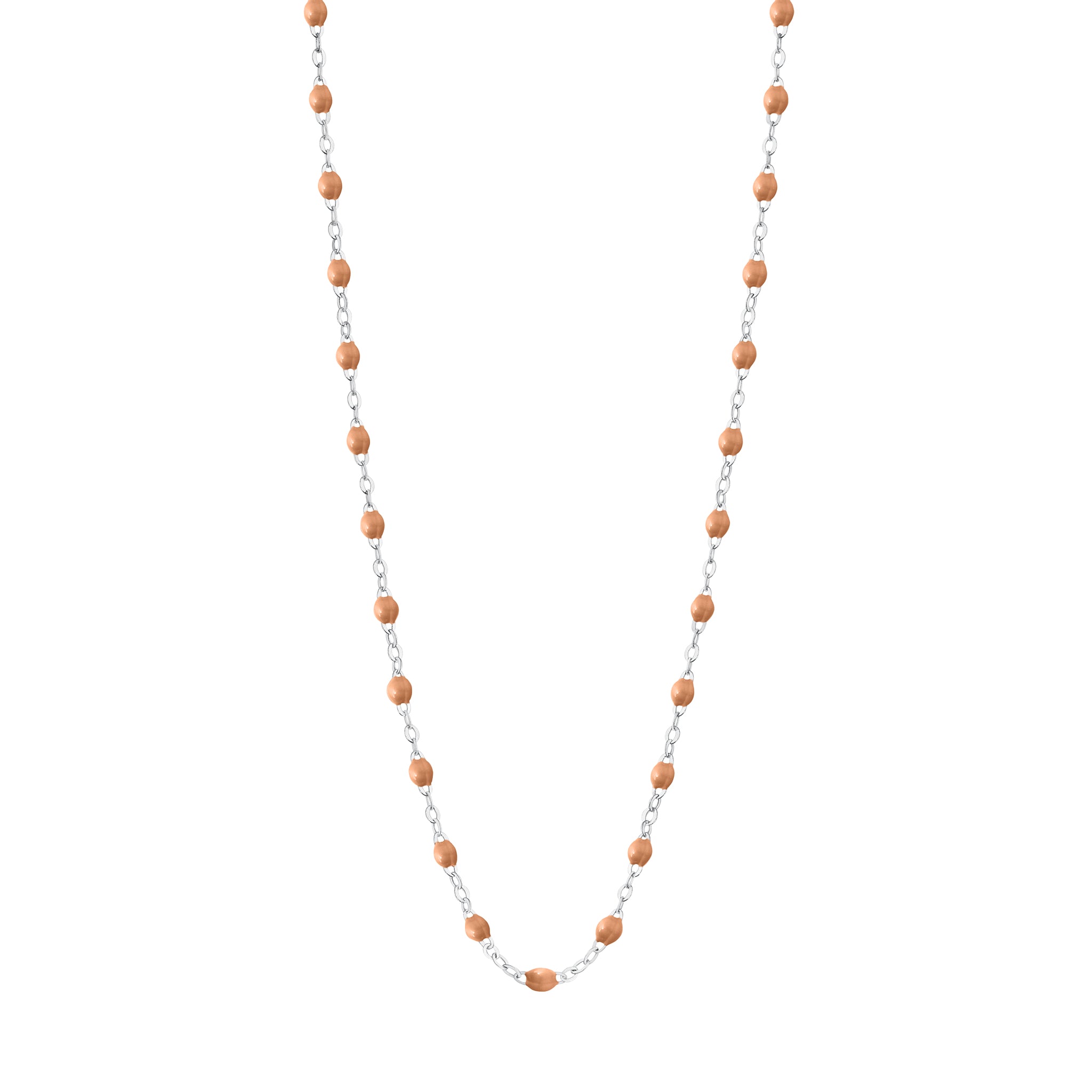 Gigi Clozeau - Classic Gigi Caramel necklace, White Gold, 16.5"