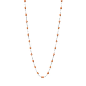 Gigi Clozeau - Classic Gigi Caramel necklace, White Gold, 16.5"