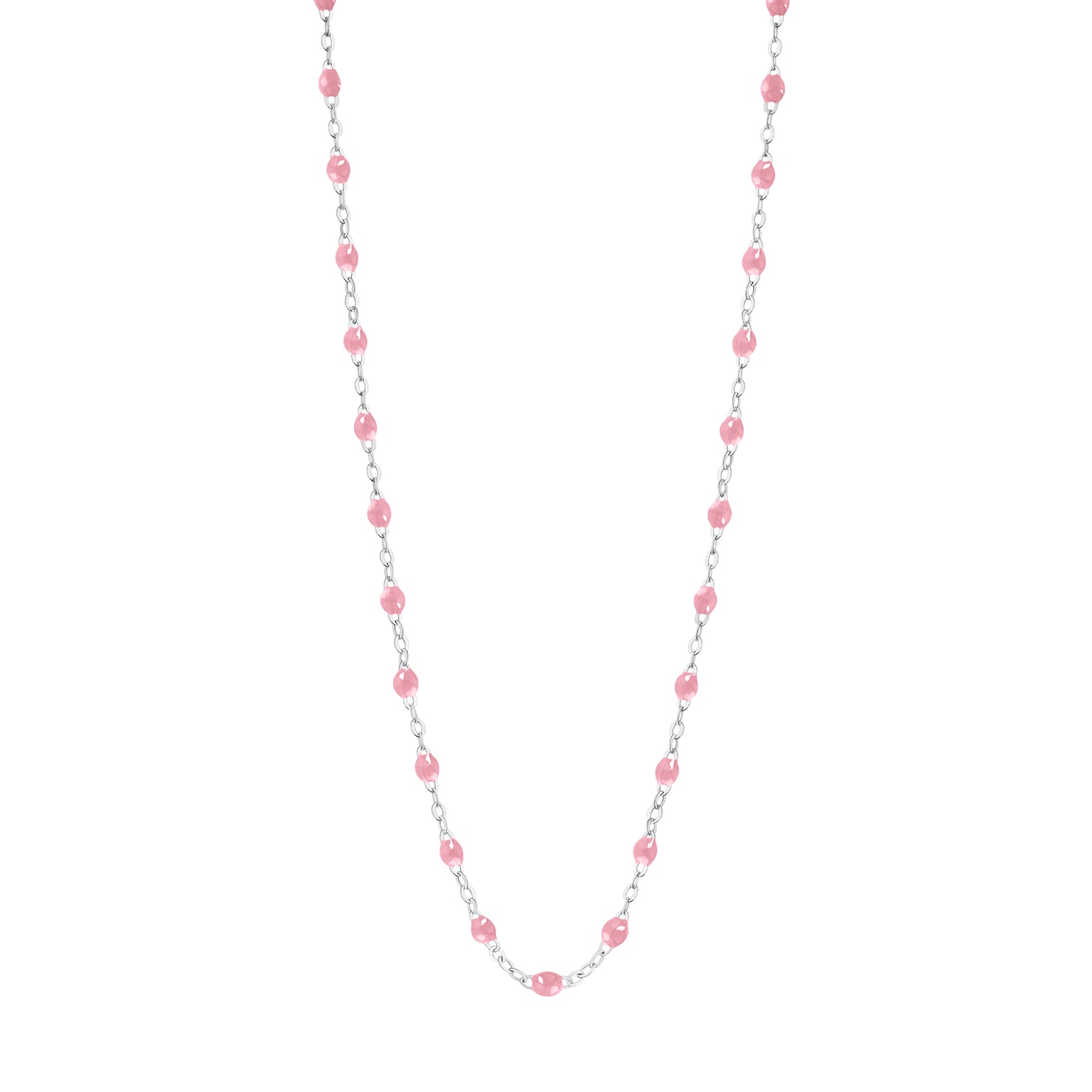 Gigi Clozeau - Classic Gigi Fuchsia necklace, White Gold, 16.5"
