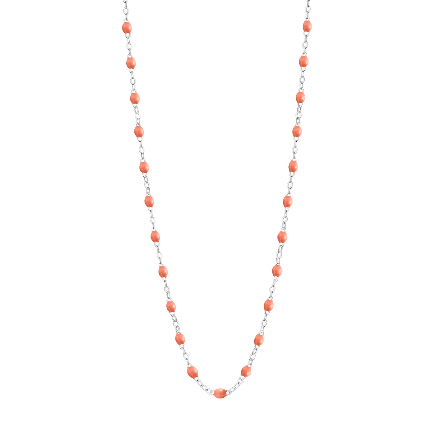 Gigi Clozeau - Classic Gigi Saumon necklace, White Gold, 16.5"