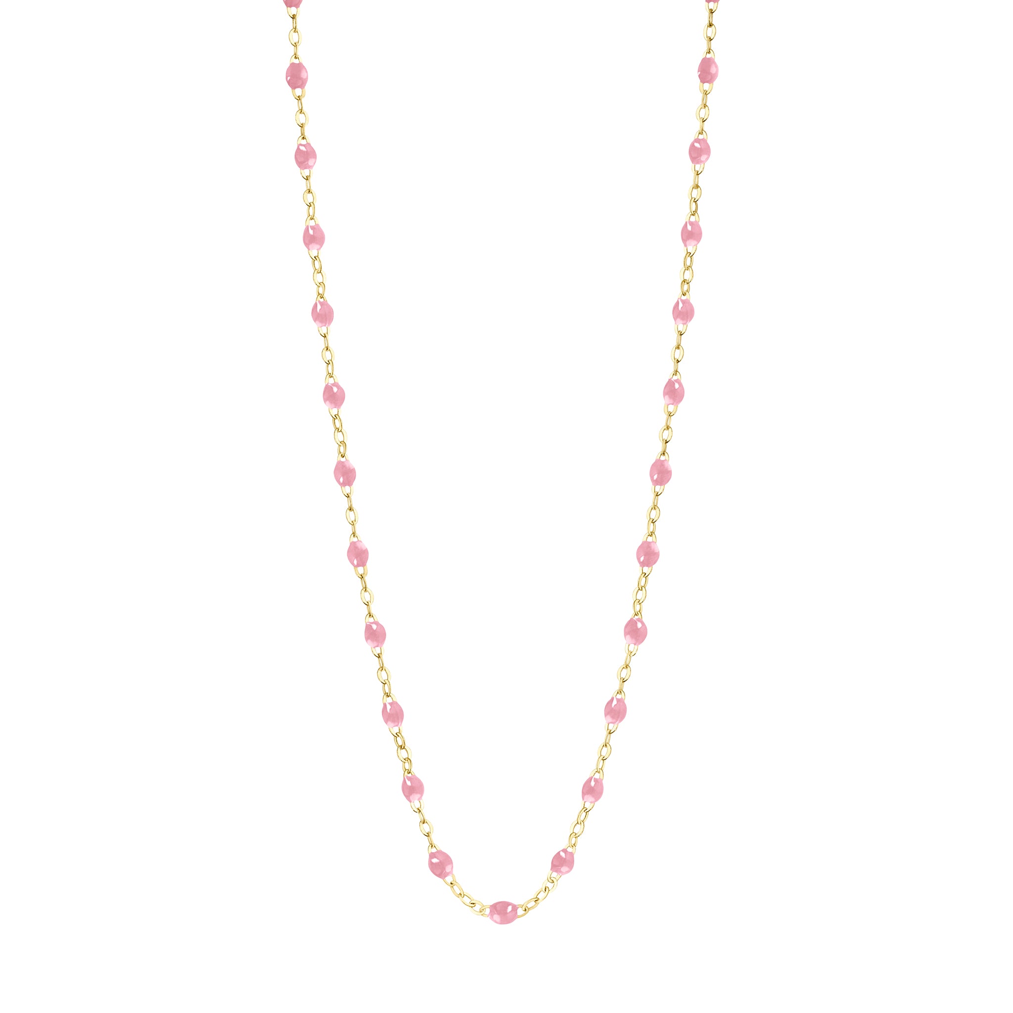 Classic Gigi Fuchsia necklace, Yellow Gold, 17.7