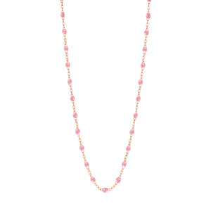 Gigi Clozeau - Classic Gigi Fuchsia necklace, Rose Gold, 16.5"