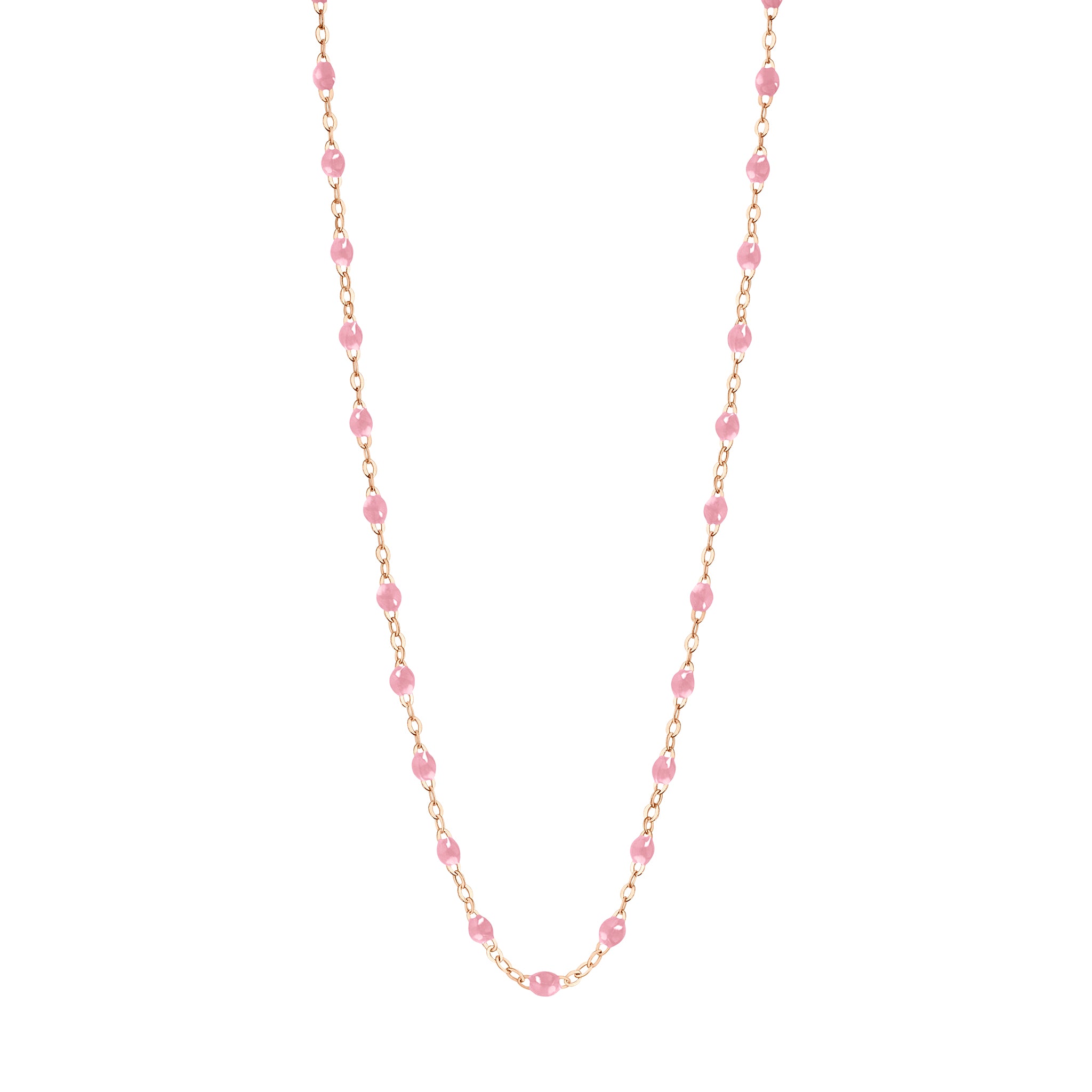 Gigi Clozeau - Classic Gigi Fuchsia necklace, Rose Gold, 17.7"