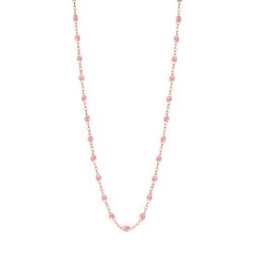 Gigi Clozeau - Classic Gigi Fuchsia necklace, Rose Gold, 17.7