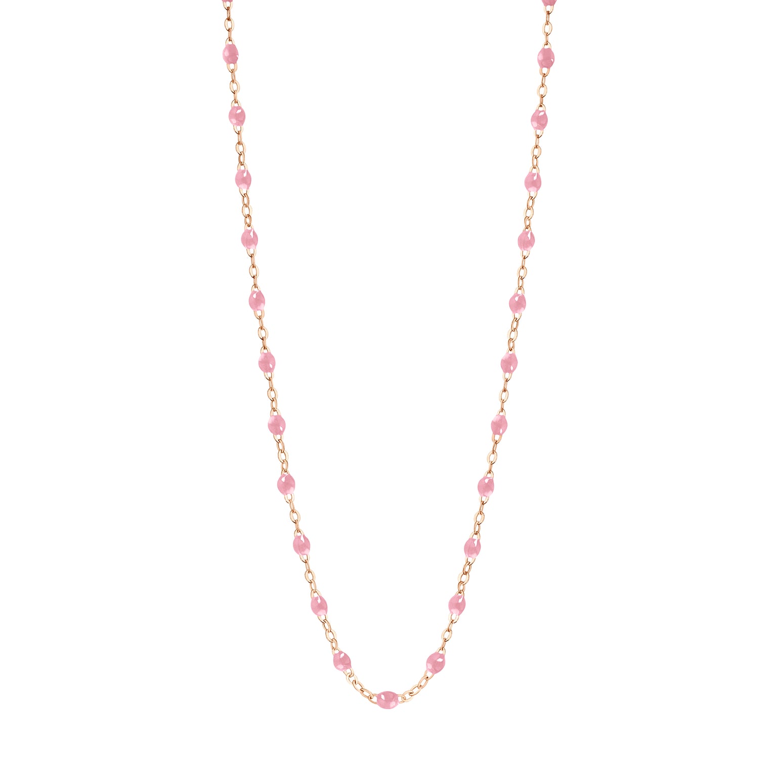 Gigi Clozeau - Classic Gigi Fuchsia necklace, Rose Gold, 19.7"
