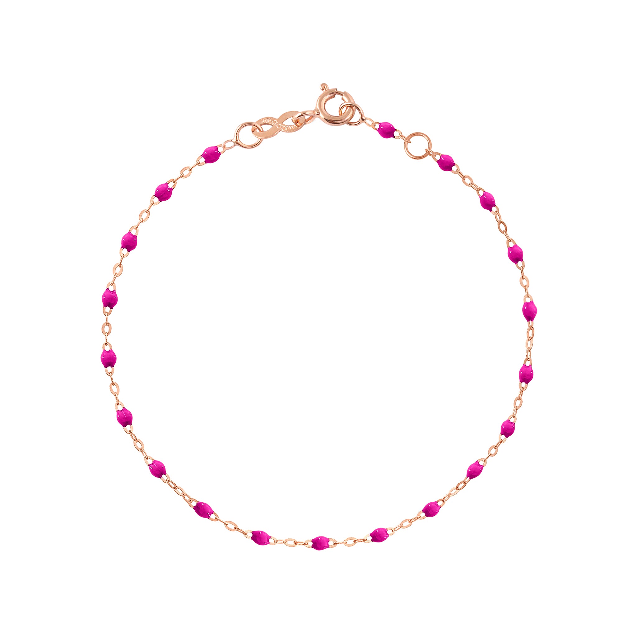 Classic Gigi Candy bracelet, Rose Gold, 6.7