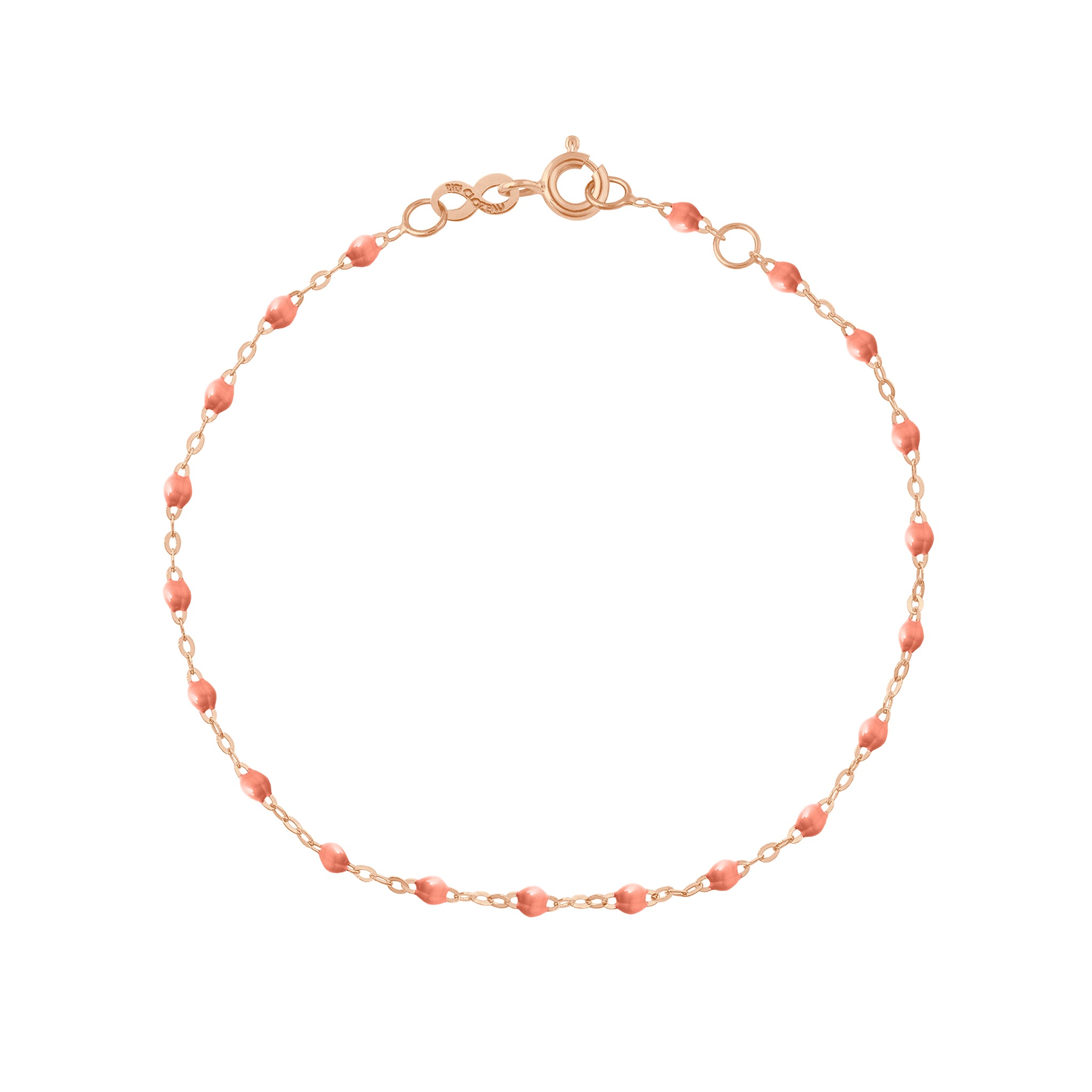 Gigi Clozeau - Classic Gigi Saumon bracelet, Rose Gold, 5.9"