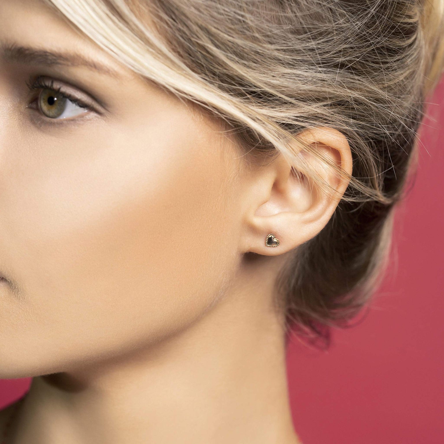 louisa secret rose gold earrings