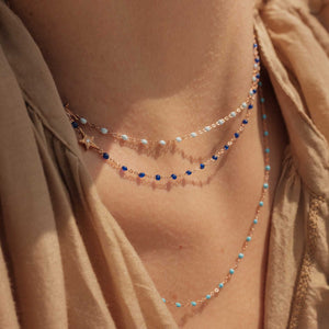 Gigi Clozeau - Star Classic Gigi Lapis diamond necklace, Yellow Gold, 16.5"