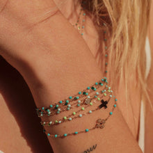 Gigi Clozeau - Lucky Clover Classic Gigi Turquoise Green diamond Bracelet, Yellow Gold, 6.7"