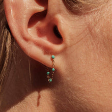 Gigi Clozeau - Classic Gigi Turquoise Green earrings, Yellow Gold