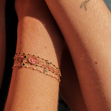 Gigi Clozeau - Classic Gigi Baby Pink bracelet, Yellow Gold, 5.9"