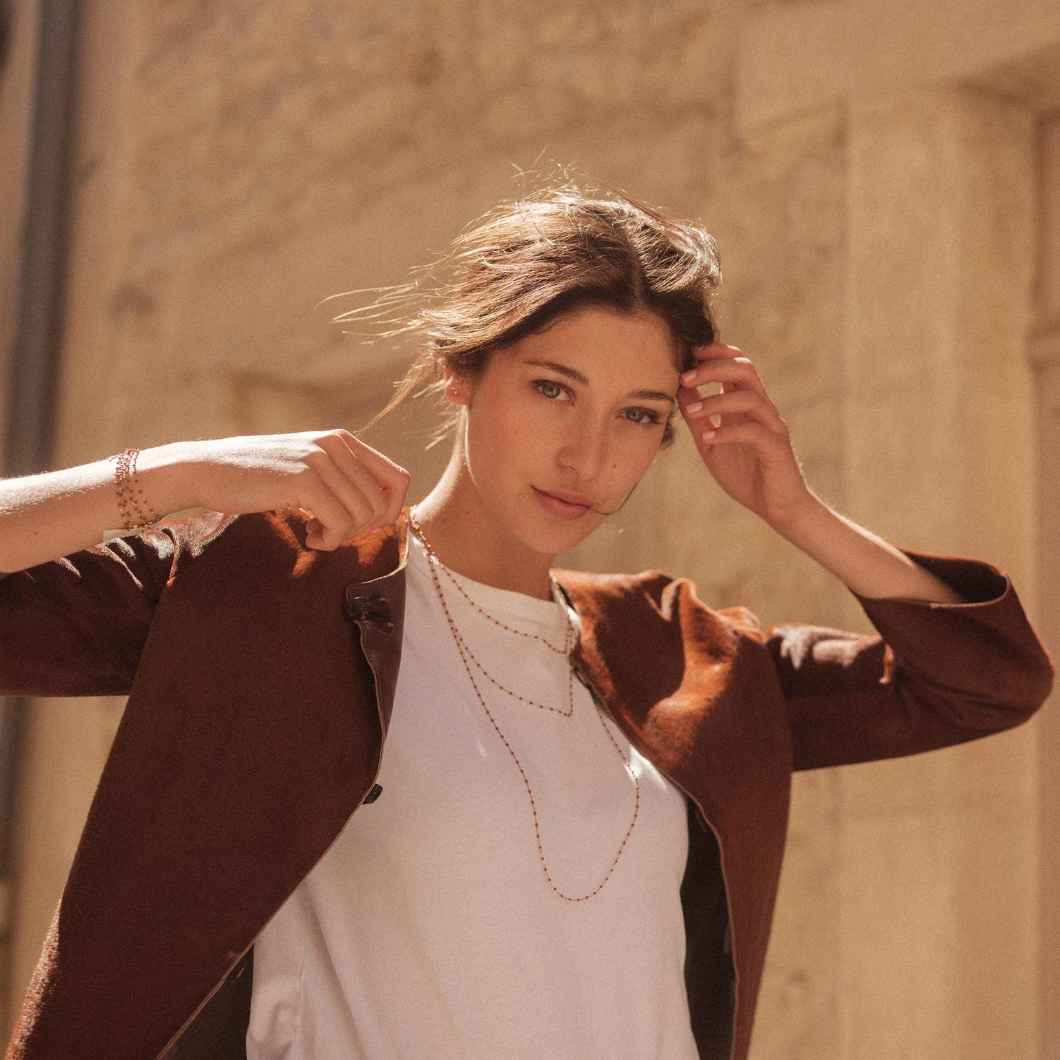 Gigi Clozeau - Classic Gigi Fauve Sautoir, Rose Gold, 34"