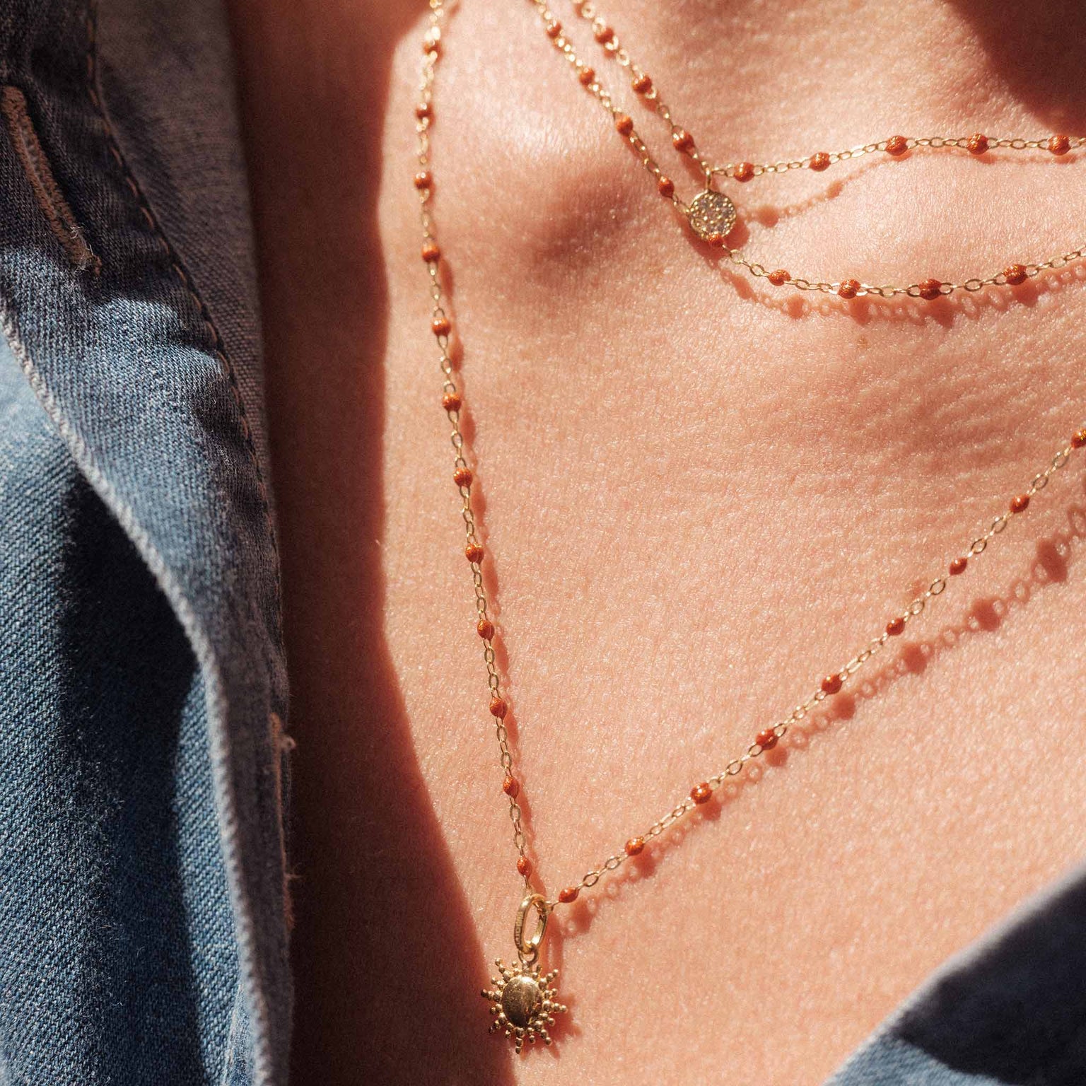 Gigi Clozeau - Sun Pendant, Rose Gold