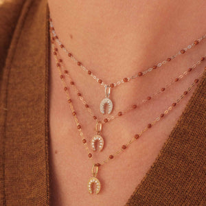 Gigi Clozeau - Classic Gigi Fauve necklace, Rose Gold, 19.7"