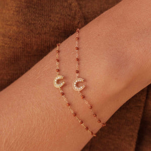 Gigi Clozeau - Horseshoe Diamond Fauve bracelet, Rose Gold, 6.7"