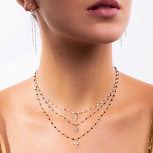 Gigi Clozeau - Cross Charm Classic Gigi White diamond necklace, Yellow Gold, 16.5"