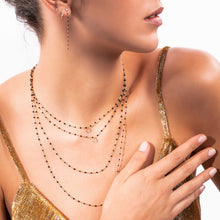 Gigi Clozeau - Puce Classic Gigi Black diamond necklace, Yellow Gold, 16.5"