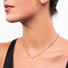 Gigi Clozeau - Cross Charm Classic Gigi Lapis necklace, Rose Gold, 16.5"