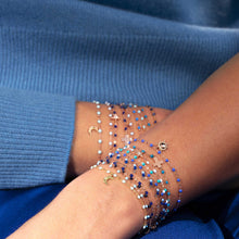 Gigi Clozeau - Sun Classic Gigi Blue bracelet, Rose Gold, 6.7"