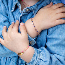 Gigi Clozeau - Baby Classic Gigi Baby Blue bracelet, Yellow Gold, 5.1"