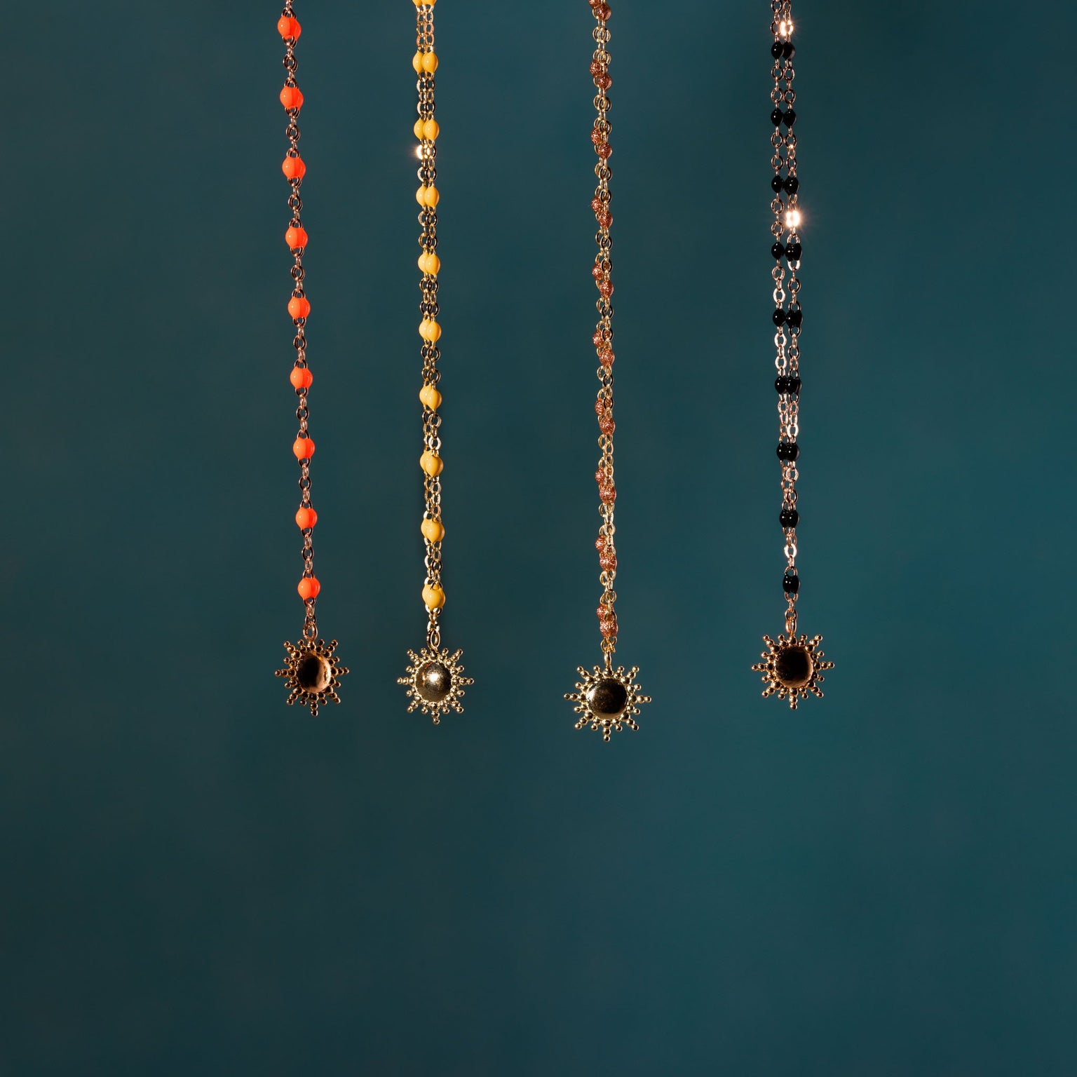 Gigi Clozeau - Sun Classic Gigi Lemon necklace, Yellow Gold, 16.5"