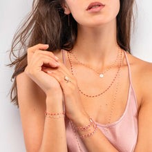 Gigi Clozeau - Classic Gigi Baby Pink sautoir, Yellow Gold, 34"