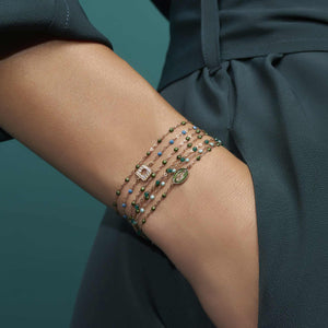Gigi Clozeau - Classic Gigi Emerald bracelet, Rose Gold, 7.5"